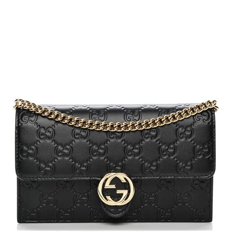 gucci canada chain wallet|gucci guccissima wallet on chain.